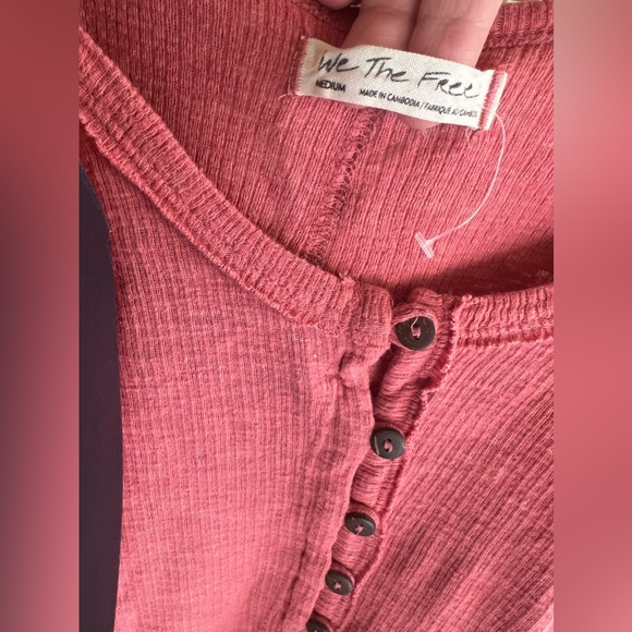 Free People We the Free Dream Weaver button front oversize  Trapeze Tank Top - Picture 7 of 8